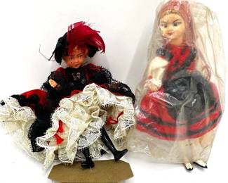 9 Vintage Dolls, Some New In Box, Souvenirs From International Travels
Lot #: 115