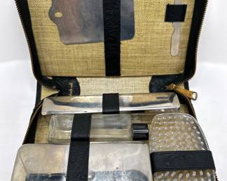 Antique Men's Toiletry Shaving Kit In Ostrich Calf Case
Lot #: 65