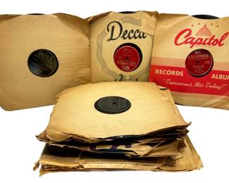 Over 25 78 RPM Vinyl Records In Original Paper Sleeves
Lot #: 42