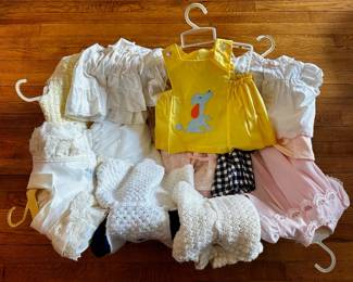Over 20 Vintage 1970s Baby & Children's Clothes, Mostly Hand Made Dresses
Lot #: 63