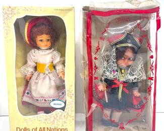 2 Vintage Dolls: Spanish & Mexican Dolls Of All Nations Dolls
Lot #: 118