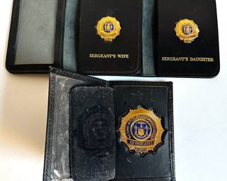 3 Department Of Correctional Services Badges For Sergeant, Wife & Daugther In Leather Cases
Lot #: 99