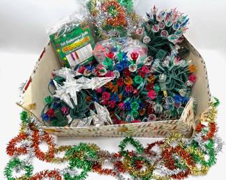 Box Vintage Christmas Lights & Garlands
Lot #: 130