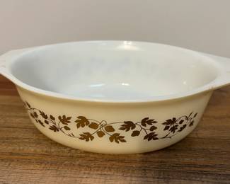 Pyrex "Golden Acorn" casserole