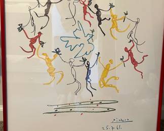 "Dance of Youth" by Pablo Picasso framed print
