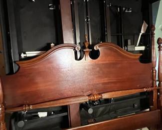 King size adjustable base with vintage bed frame