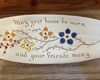 Handcrafted platter