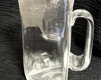 Simon Pearce signed triangle-shaped pitcher