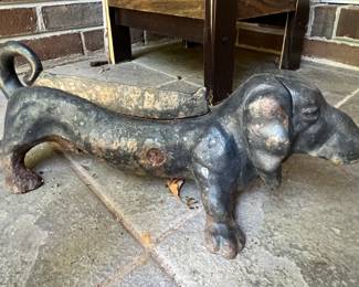 Cast iron dog boot scraper