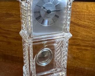 Crystal Legends West Germany desk clock 