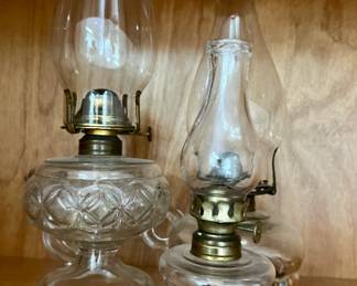 Vintage oil lamps