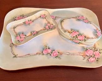 Limoges vanity set