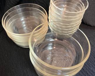 Pyrex custard bowls