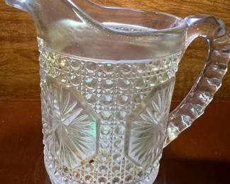 Imperial carnival glass pitcher