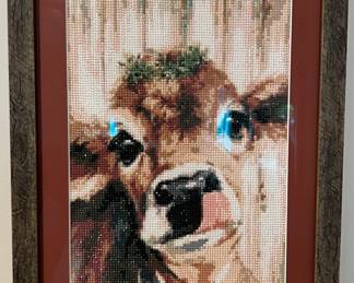 Framed completed Diamond Art 