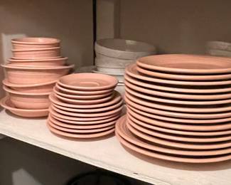 Fiesta Dishes Peach colored