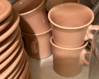 Fiest soft peach colored dishes