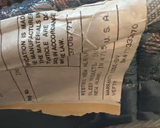 Twin size boxspring and mattress