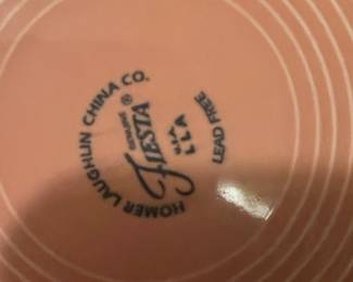 Fiesta Dishes Peach colored