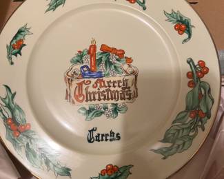 Merry Christmas plate