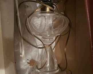 An old lamp with heart design