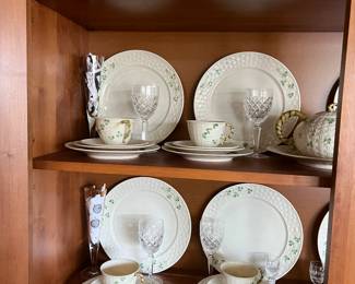 Belleek china and Waterford crystal NICE