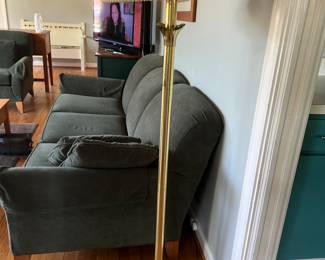 Brass floor lamp