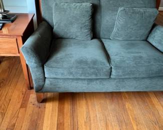 Sage green love seat