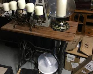 Glass Vase with Candle