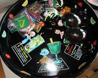 Vintage cocktail tray