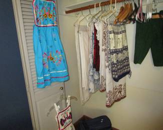 Vintage linens, clothing and more