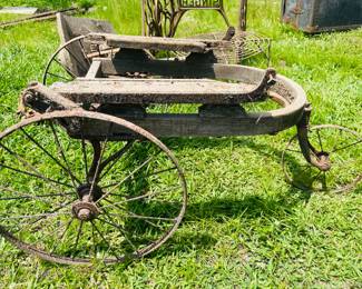 Cool  Antique Iron Cart 