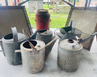 Collection of Vintage Watering Cans 