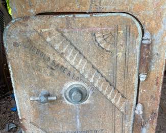 Old Cast Iron Safe 