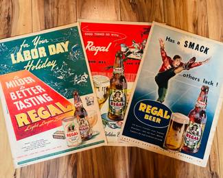 Vintage Regal Beer Advertisement 
     Great for Framing
