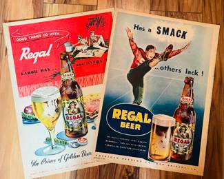Vintage Regal Beer Advertisement 
    Great for Framing