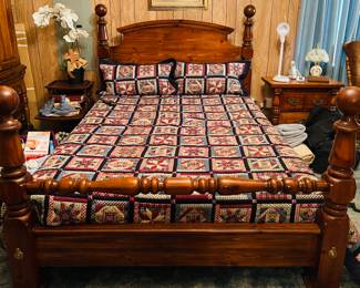 King Size Adjustable Bed with Matching Dresser & Armoire 