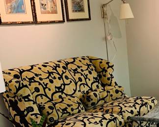 Baker Furniture settee. 