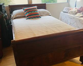 Three quarter bed with headboard and footboard