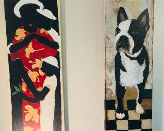 Pair of signe d Bill Hemmerling glicees