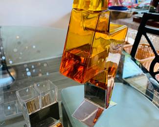 Tesla decanter and shot glasses