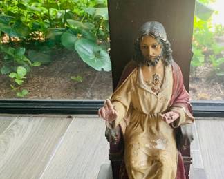 Antique "Christ the King, on Throne"