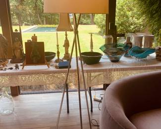 pair of these modern style floor lamps