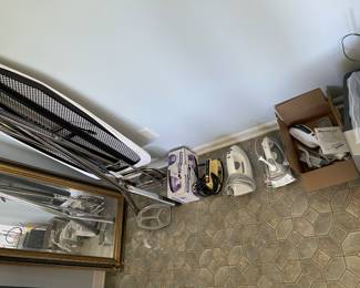 Rowena Iron, irons, ironing board