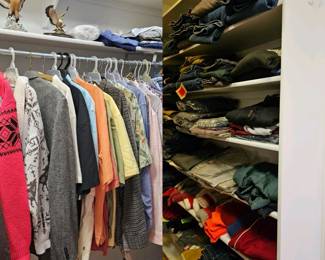 Men’s clothing size xl and 2x mostly