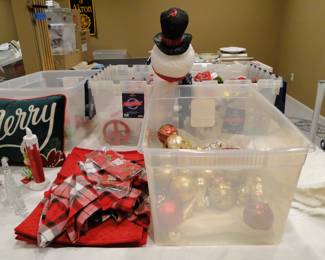 Totes, and totes of lots of Holiday items