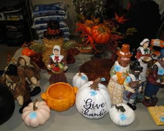 We have Fall, Thanksgiving, and Harvest Festival decor for you too!!