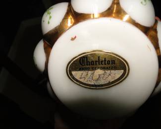 Bottom side of Fenton vase