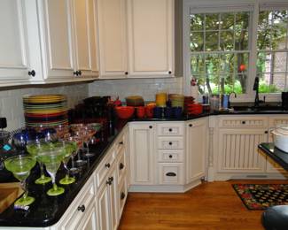 The kitchen is overflowing with goodies