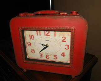 Suitcase clock
